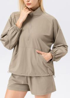 Quarter-Zip Windbreaker Pullover