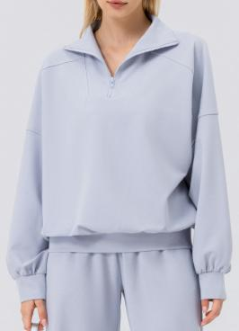 Quarter-Zip Textured Pullover