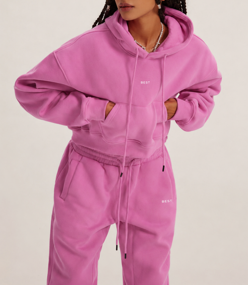 Cloud Fleece Cropped Hoodie & Jogger Set