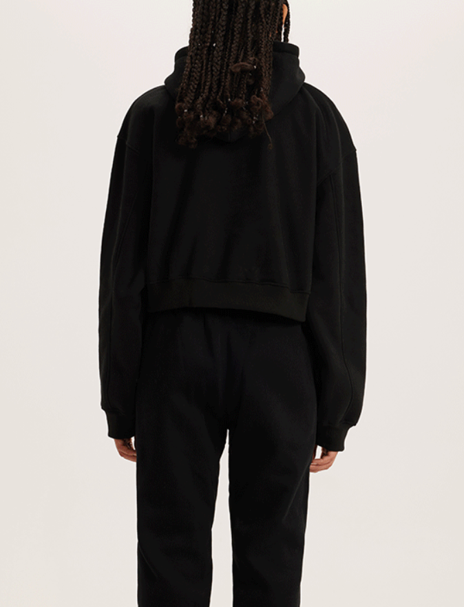 Cloud Fleece Cropped Hoodie & Jogger Set