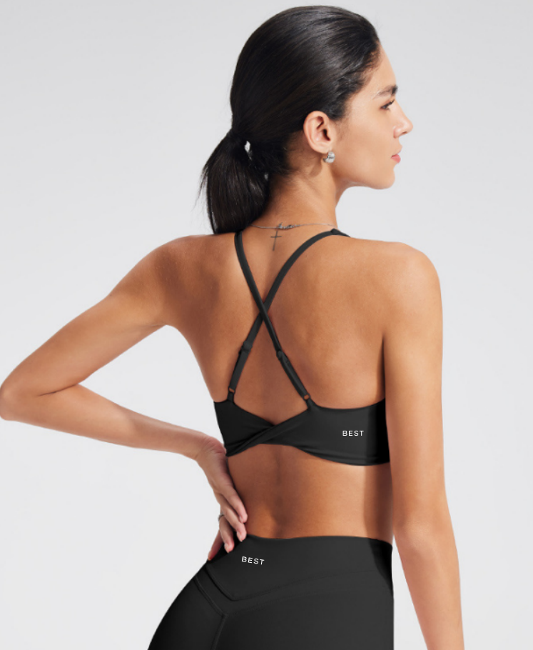 Sculpt Cross-Back Plunge Bra