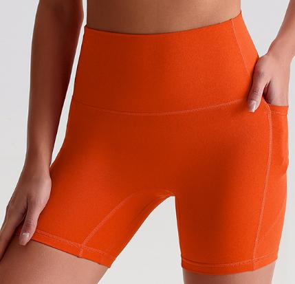High-Waist Pocket Biker Short