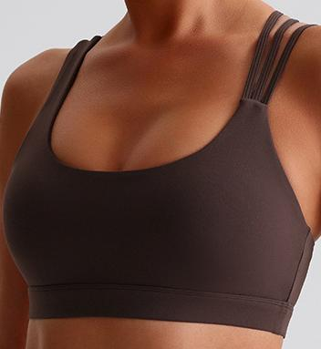 Cross-Back Strappy Sports Bra