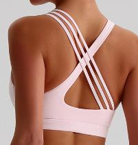 Cross-Back Strappy Sports Bra