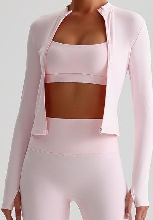 Cropped Full-Zip Jacket