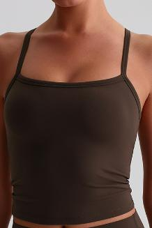 Spaghetti-Strap Crop Tank