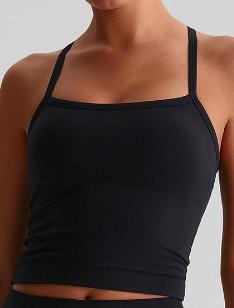 Spaghetti-Strap Crop Tank