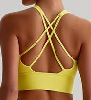Lace-Up Back Sports Bra