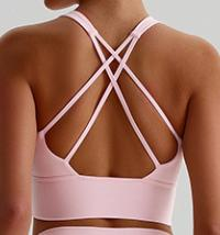 Lace-Up Back Sports Bra