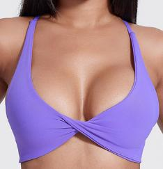 Twist-Front Triangle Sports Bra