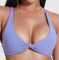 Twist-Front Triangle Sports Bra