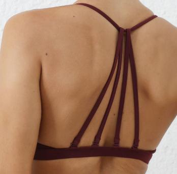Cross-Strap Keyhole Sports Bra