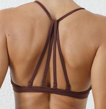 Cross-Strap Keyhole Sports Bra