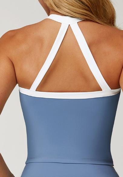 Colorblock Crop Tank