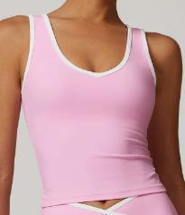 Contrast Trim Racerback Tank