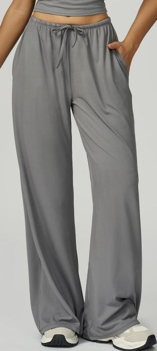 Wide-Leg Drawstring Pant