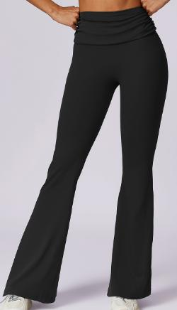 Fold-Over Waist Flare Legging
