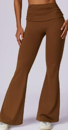 Fold-Over Waist Flare Legging