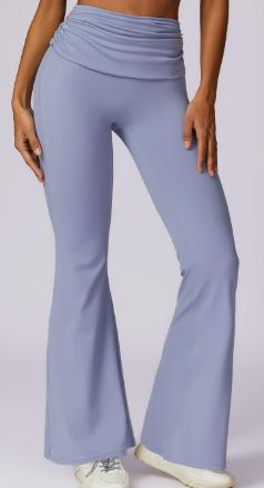 Fold-Over Waist Flare Legging