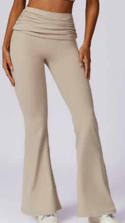 Fold-Over Waist Flare Legging