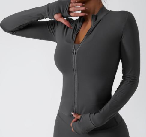 Full-Zip Crop Jacket