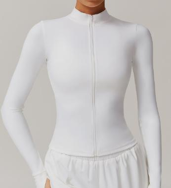 Full-Zip Crop Jacket