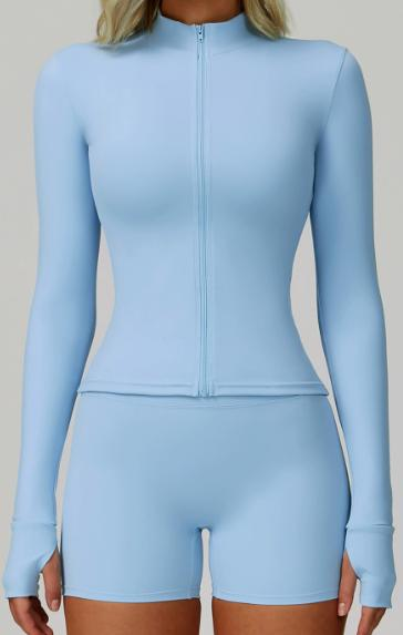 Full-Zip Crop Jacket