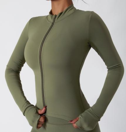 Full-Zip Crop Jacket