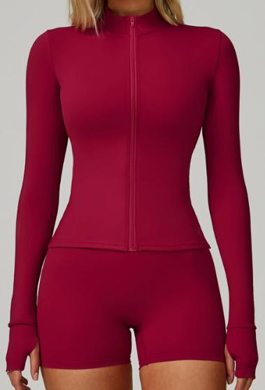 Full-Zip Crop Jacket