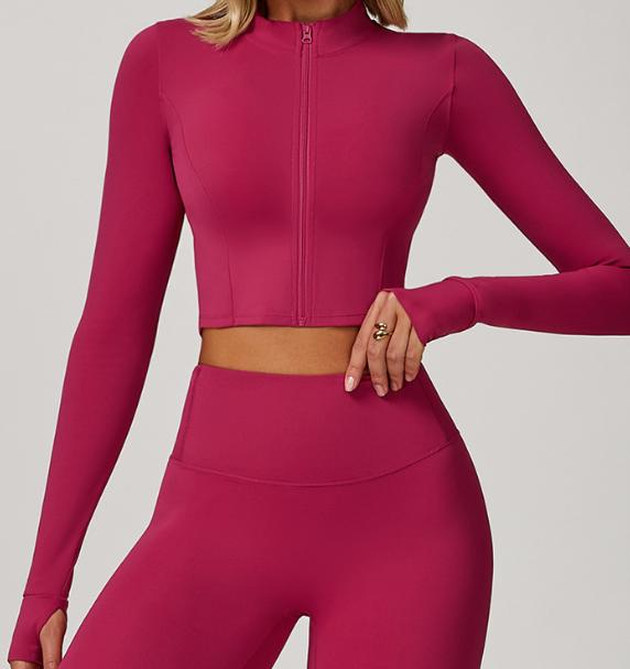 Cropped Full-Zip Jacket