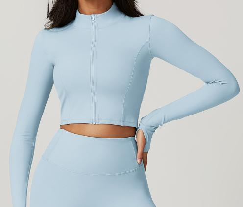 Cropped Full-Zip Jacket