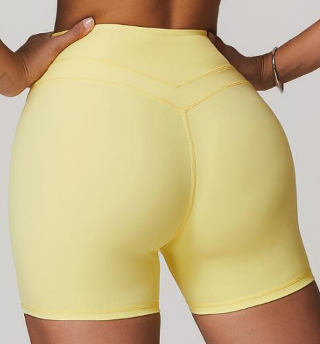 Layered-Waist Biker Short