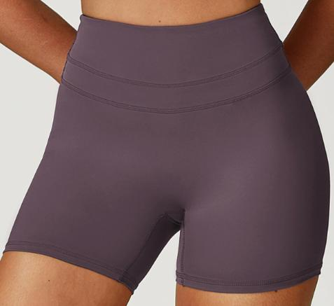 Layered-Waist Biker Short