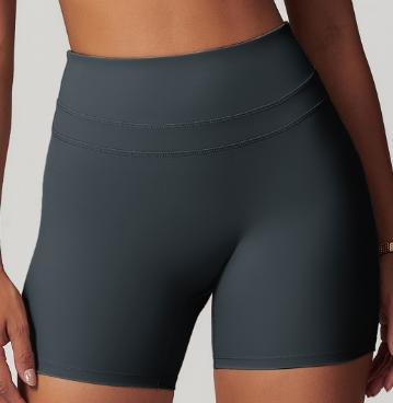 Layered-Waist Biker Short