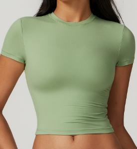 Cap-Sleeve Ruched Crop Tee