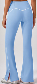 Contrast Trim Flared Pant