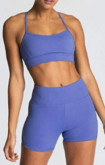 Strappy Sports Bra & Biker Short Set