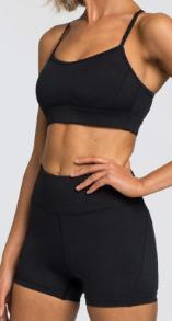 Strappy Sports Bra & Biker Short Set