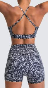 Strappy Sports Bra & Biker Short Set