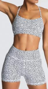 Strappy Sports Bra & Biker Short Set