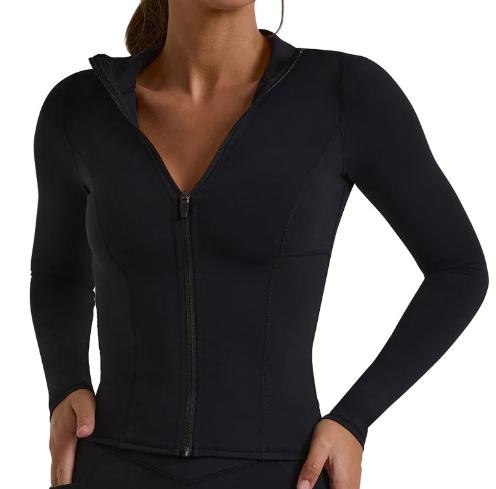 Fitted Full-Zip Crop Jacket