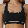 Contrast Trim Racerback Bra