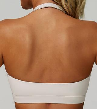 Square-Neck Halter Bra