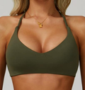 V-Back Halter Sports Bra