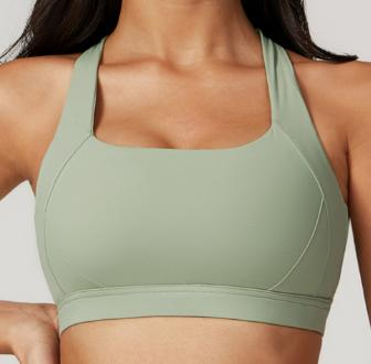 Square-Neck Racerback Sports Bra