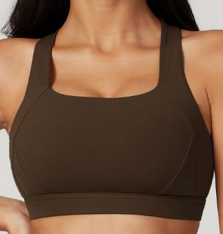 Square-Neck Racerback Sports Bra
