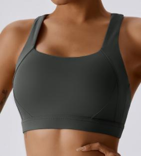 Square-Neck Racerback Sports Bra