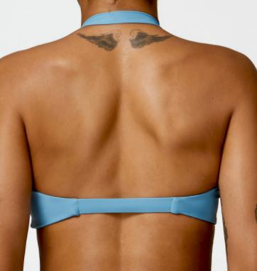 Twist-Front Halter Sports Bra