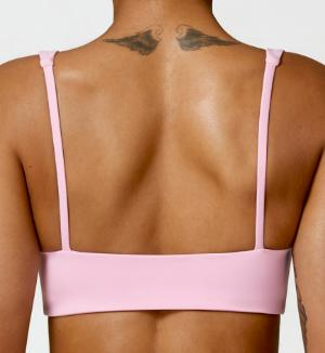 Square-Neck Strappy Sports Bra