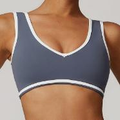 Contrast Trim Scoop Sports Bra
